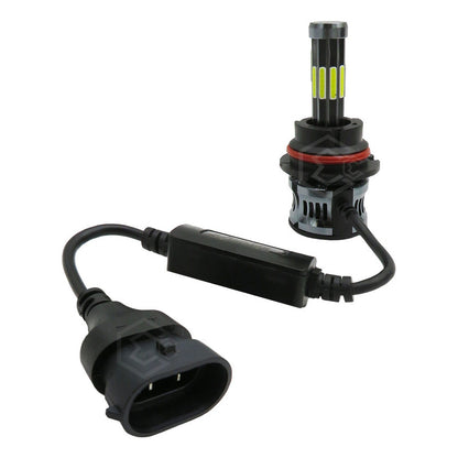 Kit Focos 9006 Led Cob 10 Caras Con Ventilador Luz Baja 360° 9006