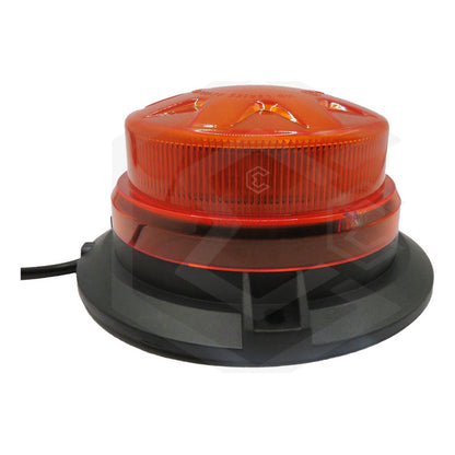 Torreta Led Color Ambar 12-24v 15w Ip65 Con Iman 7 Funciones