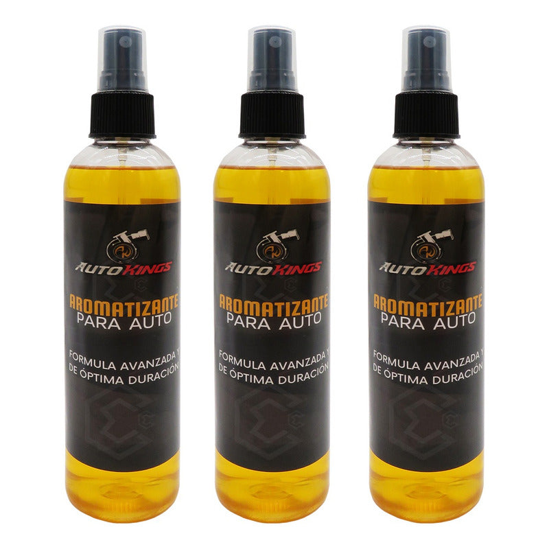 3 Aromatizante P Auto Desodorante Liquido Casa Oficina 270ml