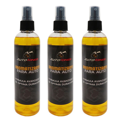3 Aromatizante P Auto Desodorante Liquido Casa Oficina 270ml