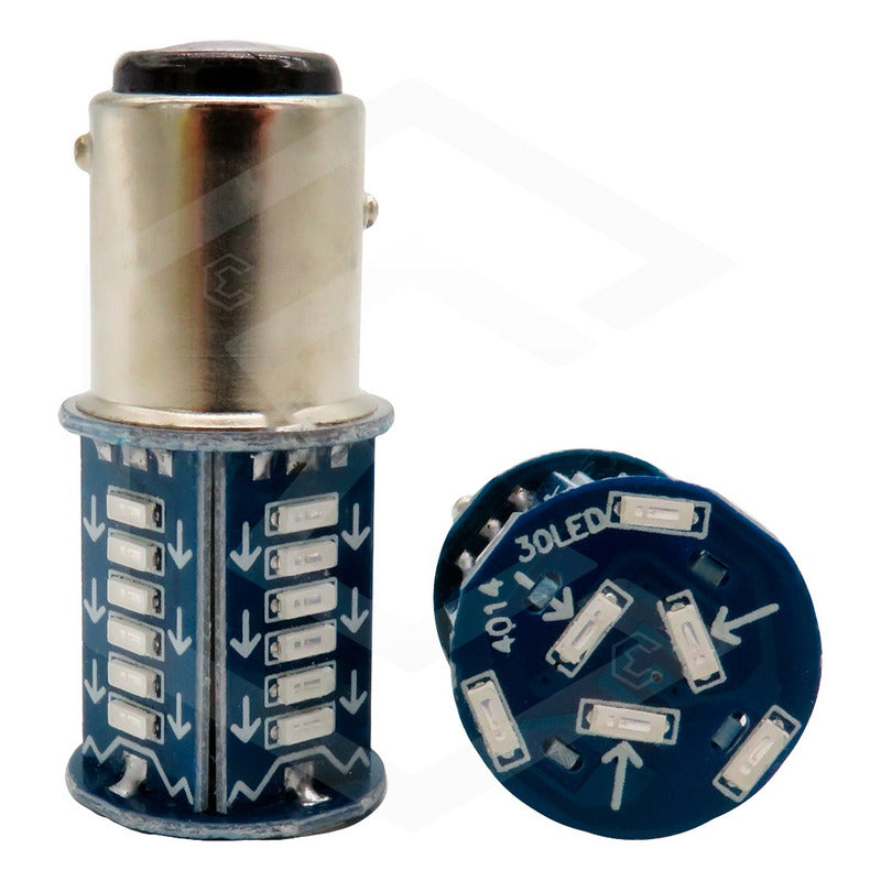 10paresfocos 1156 1157 30 Led Rotativo Estrobo Calaveras 12v