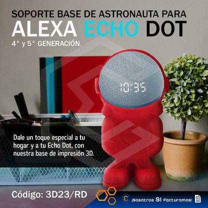 Soporte Base Alexa Echo Dot 4ta 5ta Generación Astronauta 3d
