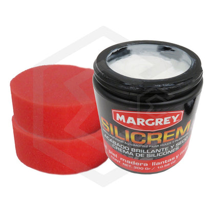 2abrillantador Para Llantas Y Plásticos Con Esponja Silicrem Blanco