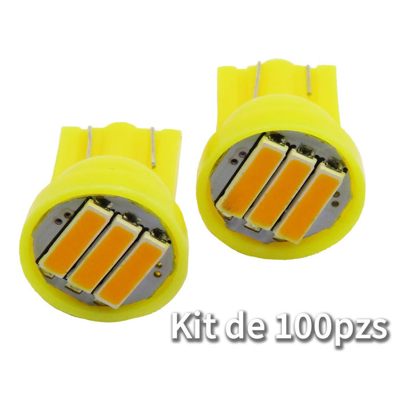 Kit 100 De Focos De Pellizco 3 Leds Grande Super Potente