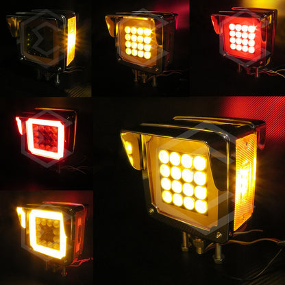 Plafon Direccional Cuadrada Gel 38 Leds Kenworth Dina 12-24v