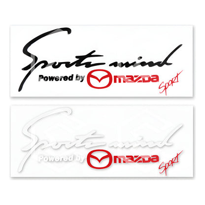 10 Calcomanía Sport Mind Mazda Sticker Vinil Auto Moto 25x10