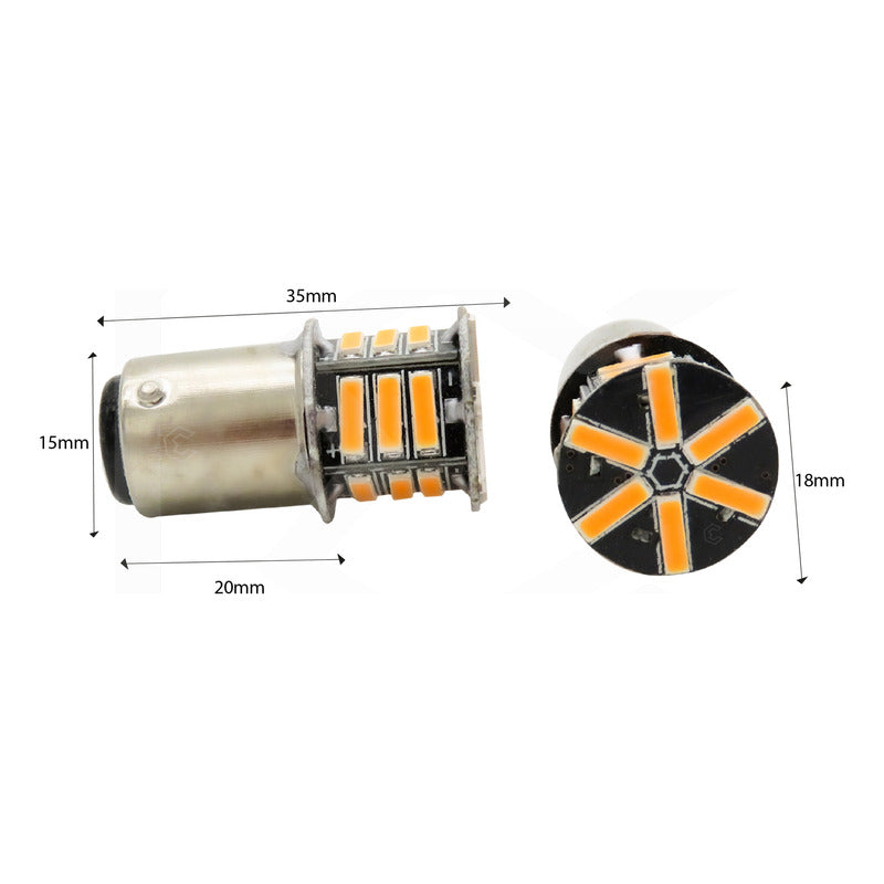 2 Focos 3157 1156 1157 7440 7443 1176 21 Leds Fijo Par Focos