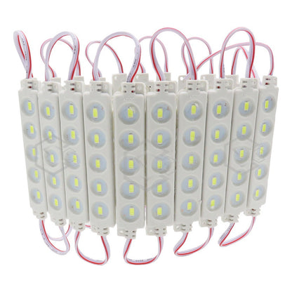10 Modulos De 5 Leds 5630 Hiper Led Ip65 Contra Agua Color