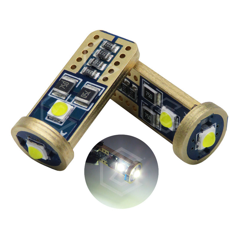 Par De Focos Pellizco T10 Canbus 3 Leds Premium 1,700lm 12v