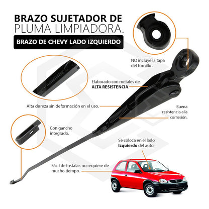 Chevy C1 C2 C3 Brazo Limpiadores Chevrolet Izquierdo Piloto