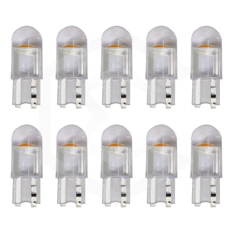 10 Focos Pellizco T10 1 Hiper Leds Cristal Alta Potencia 12v