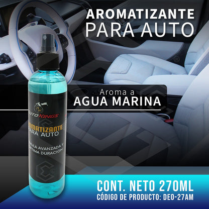 2 Aromatizante P Auto Desodorante Liquido Casa Oficina 270ml