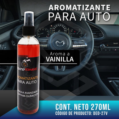 3 Aromatizante P Auto Desodorante Liquido Casa Oficina 270ml