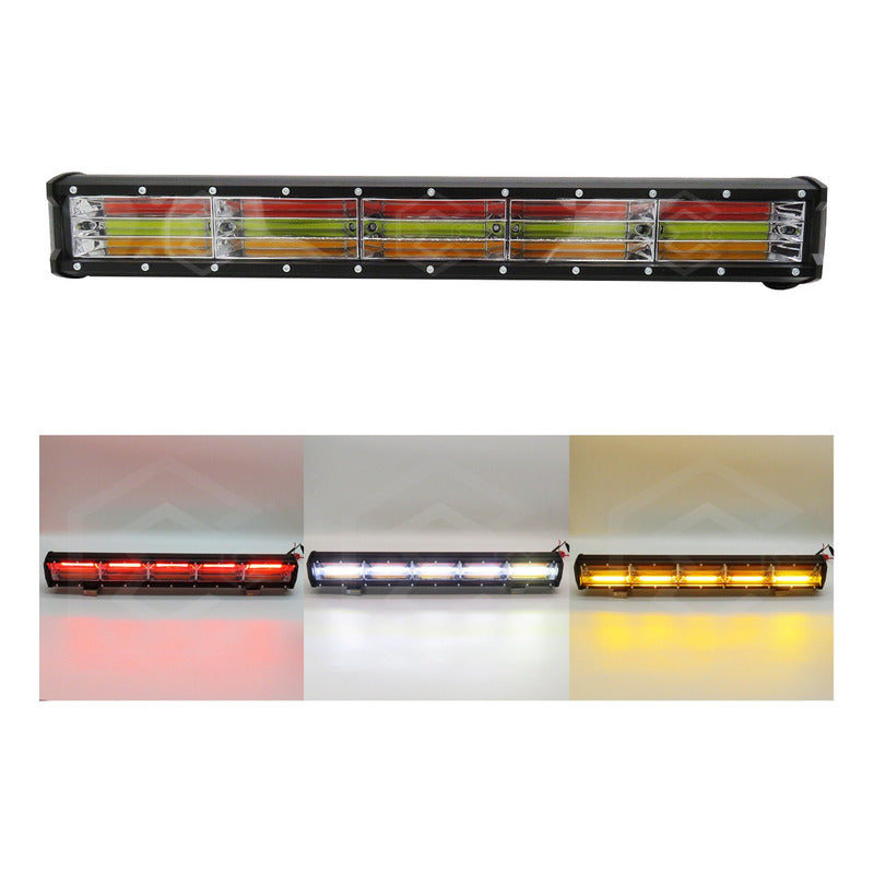 Barra Led 21.8'' Multicolor Fijo 4 Funciones Estrobo 12-24v