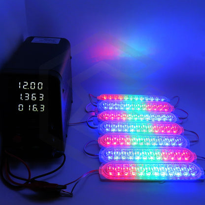 Modulo 24 Led Ovalado Multiuso Doble Jumbo Rgb 2 Funciones T