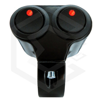 Doble Switch Interruptor Para Moto On/off C/luz Metalico