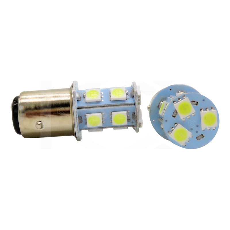 Par De Focos 13 Leds 1157 2 Polos Patas Disparejas Estrobo
