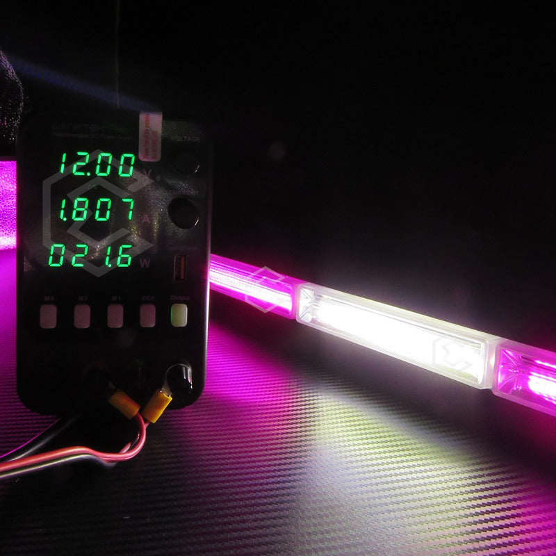 Barra Torreta Led Cob 6 Módulos Estrobo Código 16 Funciones