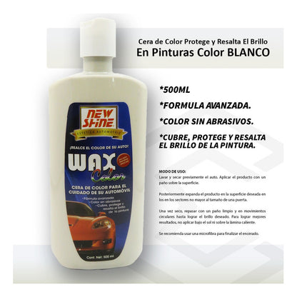 2 Cera Wax De Color Proteje Y Resalta El Brillo En Pintura