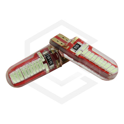 Par De Focos De Pellizco T10 W5w 24 Leds Canbus 12v Fijo