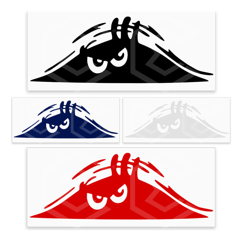 2 Calcomanía Sombra Fantasma Sticker Vinil Auto Moto 25x10cm