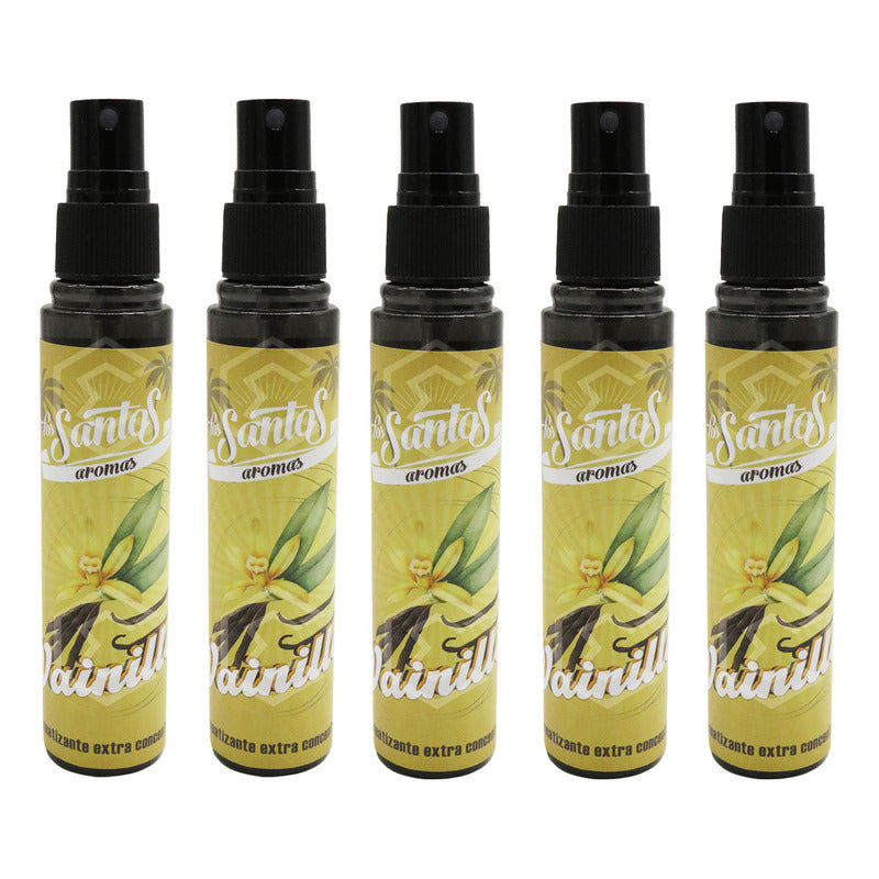 5 Aromatizante Botella Spray Liquido 60ml Auto Casa Ambiente