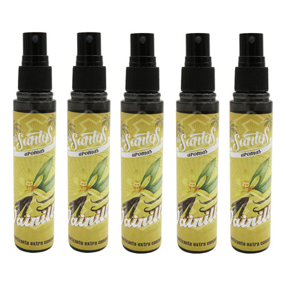 5 Aromatizante Botella Spray Liquido 60ml Auto Casa Ambiente