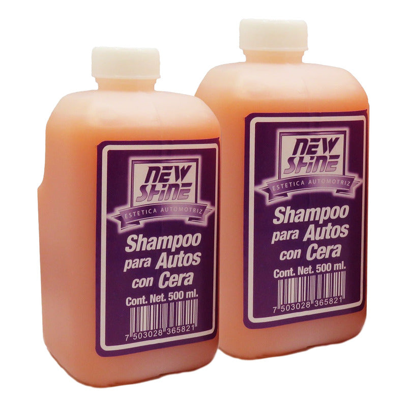 3 Shampoo Para Auto Con Cera Excelente Brillo 500ml