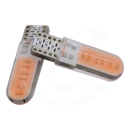 Par De Focos De Pellizco T10 12 Leds Cob Chip 80 Ma 12v
