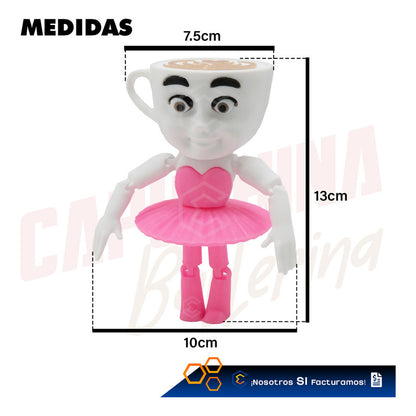 Capuccina Bailarina Articulado Juguete De Impresión 3d Petg