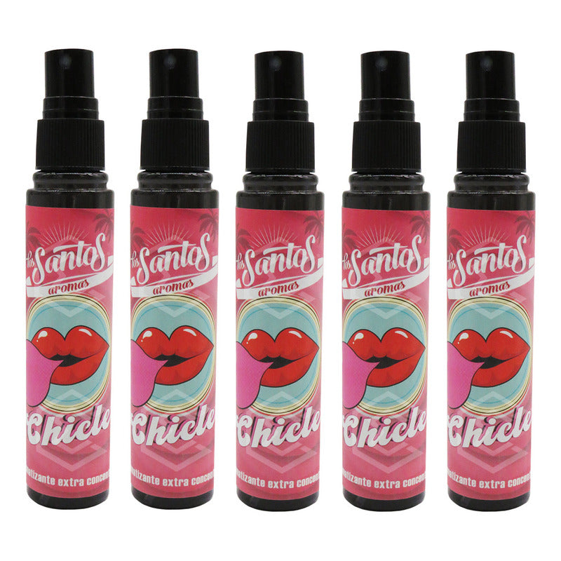 5 Aromatizante Botella Spray Liquido 60ml Auto Casa Ambiente