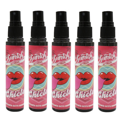 5 Aromatizante Botella Spray Liquido 60ml Auto Casa Ambiente
