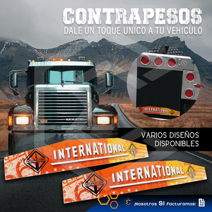 Contrapeso Para Loderas Trailer Tracto Camion 60cm X 10cm