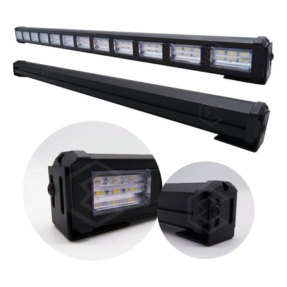 Barra 216 Led 19 Funciones 12 Módulos Bicolor Estrobo 12-24v