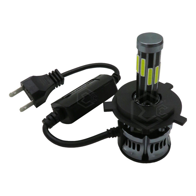 Kit Focos H7 Led Cob 10 Caras Cn Ventilador Alta O Baja 360° H7
