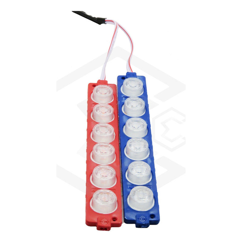 10 Módulos 12 Leds Código 3 Funciones Grúa Torrera 6w