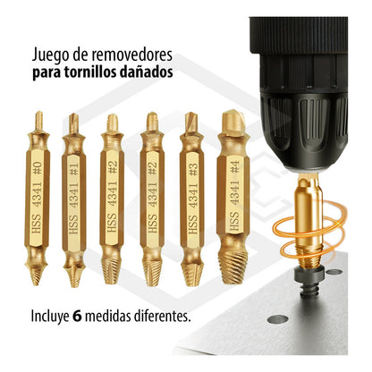 Speedout Herramienta Quita Tornillos Pernos Rotos 4 Pzas