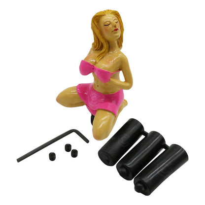 Perilla Palanca Automotriz Universal Pomo De Bailarina Rosa