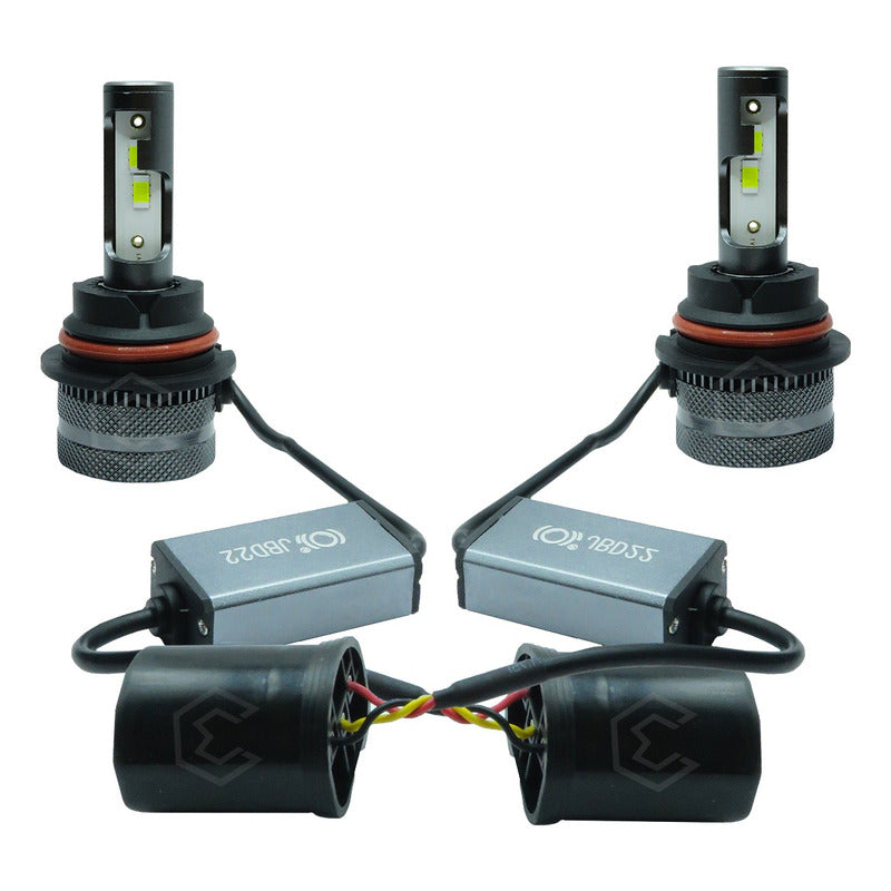Kit Focos 9004 24led Csp 9-30v 37.3w Real Alta Y Baja 8000lm 9004