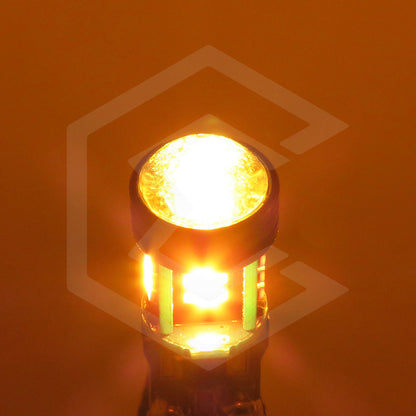 Kit 10 Focos De Pellizco T10 15 Led Canbus Con Lupa 4010 12v