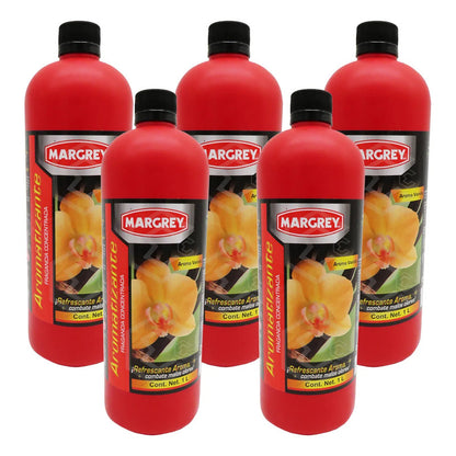 5 Fragancia Concentrada Vainilla 1lt Aromatizante Margrey Amarillo