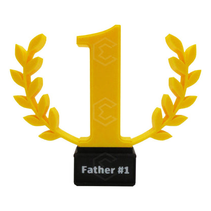 Trofeo Premio Papá #1 Regalo Día Del Padre Impresión 3d Petg