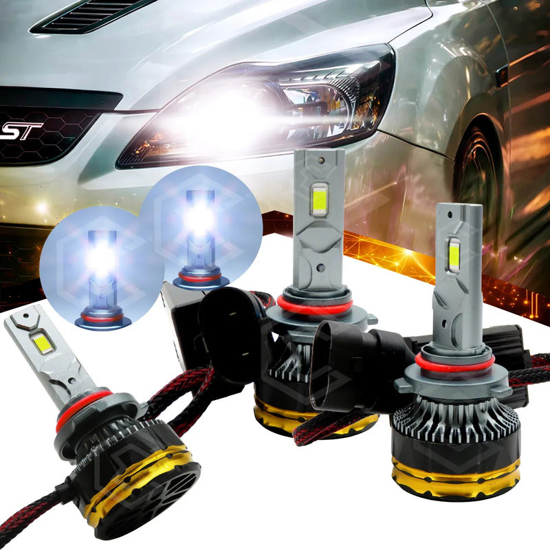 2 Focos Led 9005 Canbus Ventilador Alta Baja 28,000lm 9-36v 9005