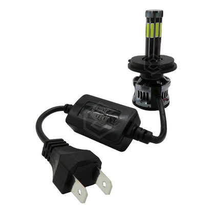 Kit Focos H7 Led Cob 10 Caras Cn Ventilador Alta O Baja 360° H7