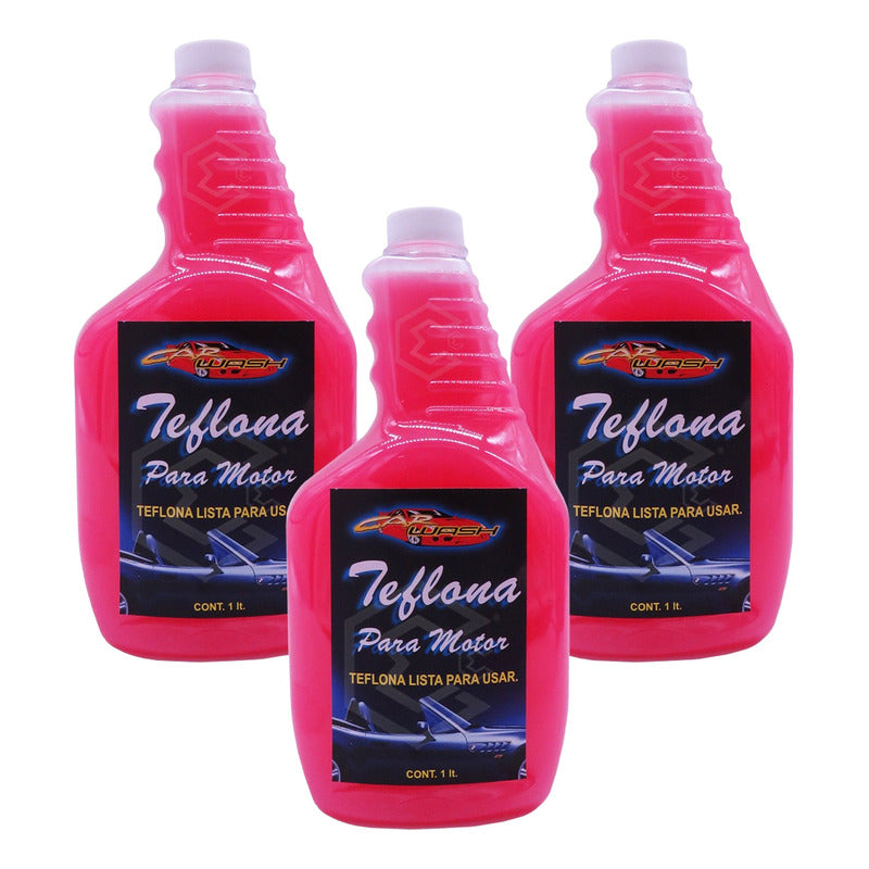 3 Teflona Para Motor Aumenta Brillo Y Protege Rayos Uv 1lt