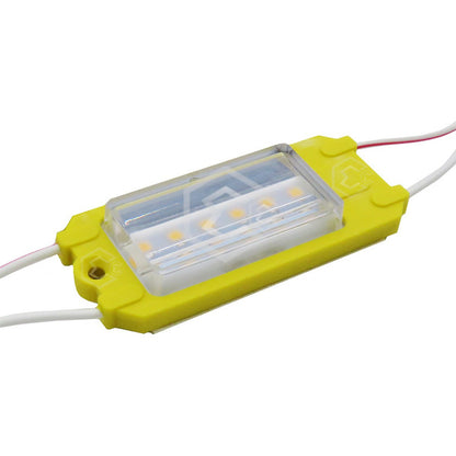10 Módulo Rect 6led Mz-65 Alta Intensidad Color A Elegir 12v