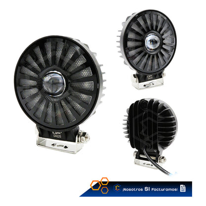 Par De Faros 114 Leds Redondo Bicolor Fijo Secuencial 12-24v