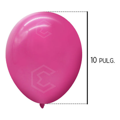 Bolsa 100 Globos Rosa Mexican Brilloso #10 Fiesta Boda Latex