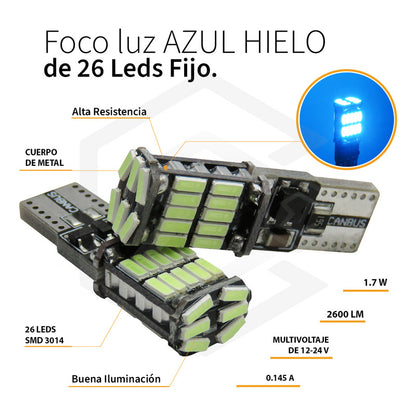 Par De Focos De Pellizco 26 Led Canbus Smd Super Potente 12v