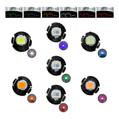 Kit 4 Focos Led T3 T4.2 T4.7 Clúster Para Tablero Fija 12v